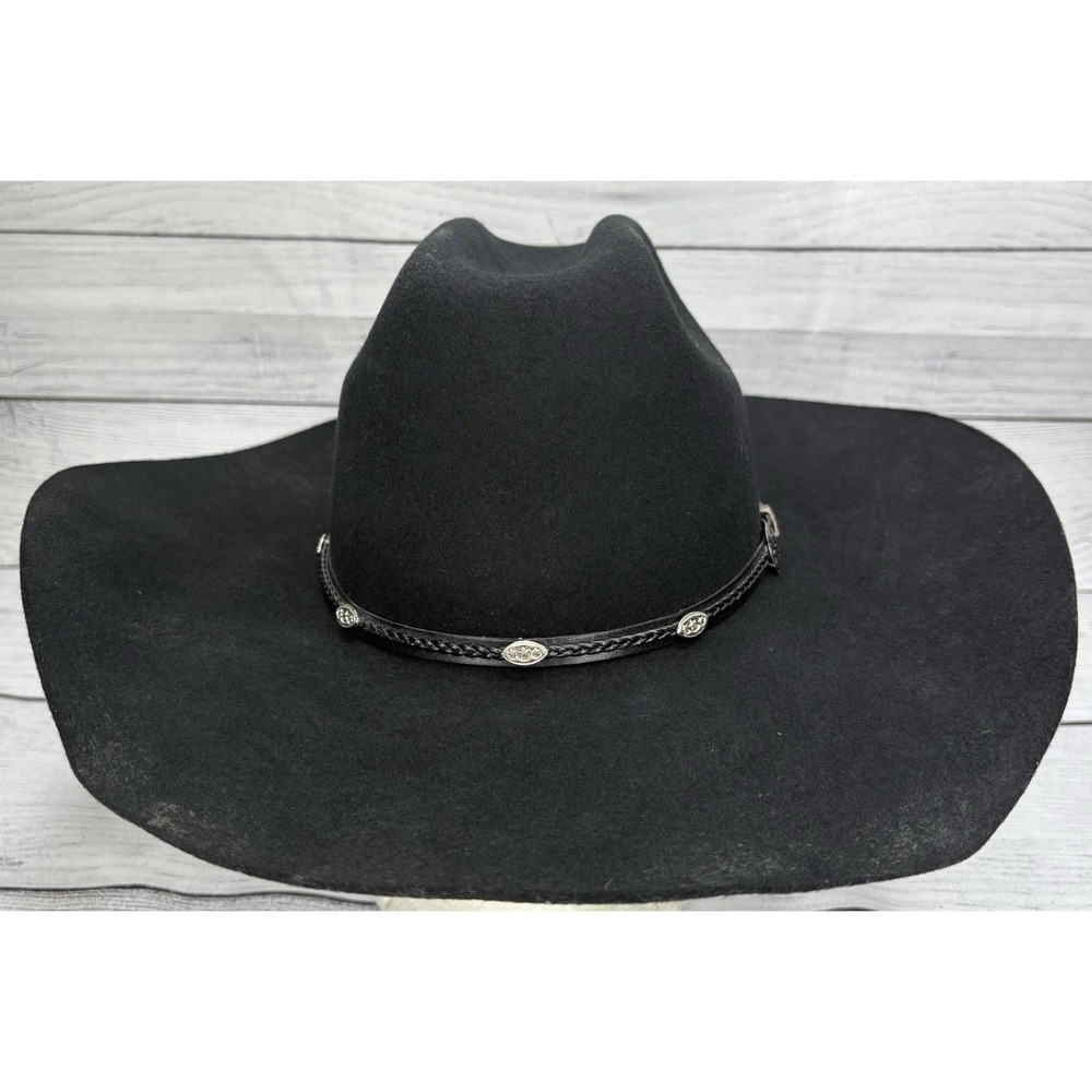 Master Hatters Of Texas MHT Casino‎ Western Cowboy Hat  6 7/8 Black 3X Beaver